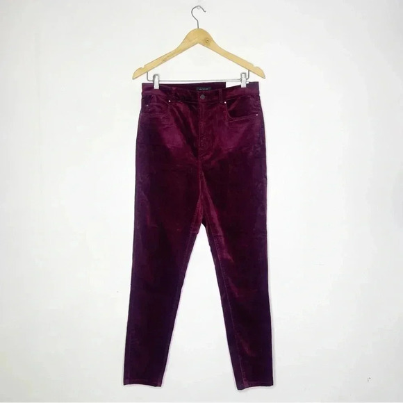 Ann Taylor The Skinny Highest Rise Velvet Pants Size 10 NWT - Picture 6 of 7